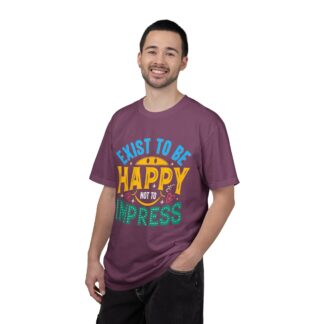 Good vibes t-shirt for Self-Love & Authentic Living - Exist to Be Happy Not to Impress Unisex Tee - Image 42
