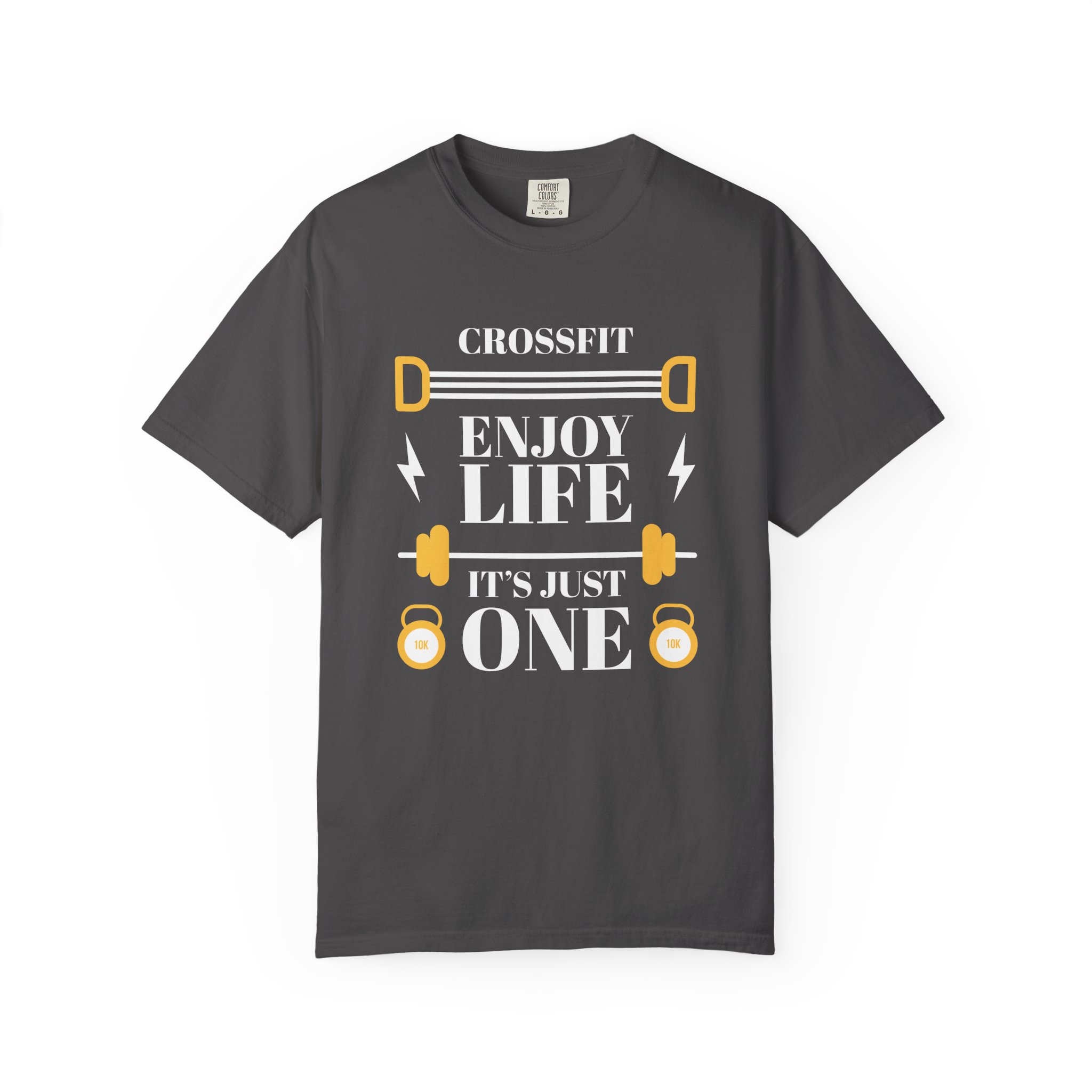 CrossFit Motivational T-Shirt, Unisex Workout Tee, Gym Apparel, Fitness Gift, Enjoy Life It's Just One. - Image 25