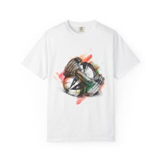 b2 - 6.6 - Soccer Helmet Watercolor T-Shirt – Vintage Football Art Graphic Tee for Sports Fans & Retro Athletic Style.