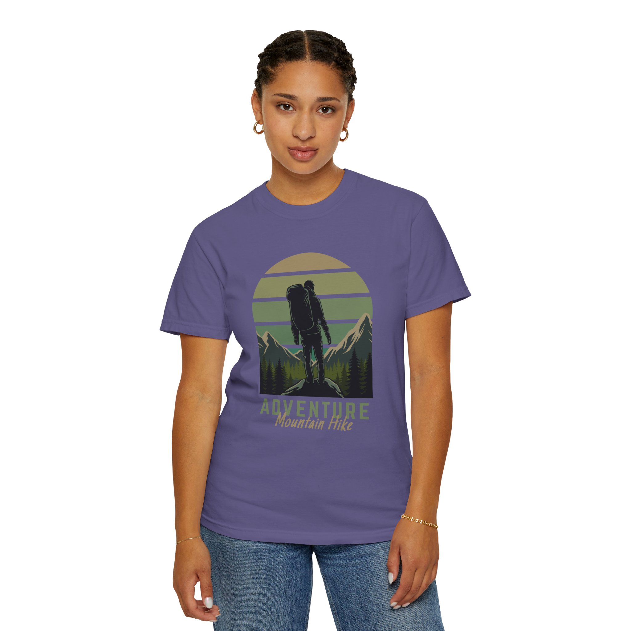 Adventure Mountain Hike T-Shirt | Unisex Garment-Dyed Tee | Nature Lover Gift | Outdoor Adventure Apparel | Hiking Outfit. - Image 36