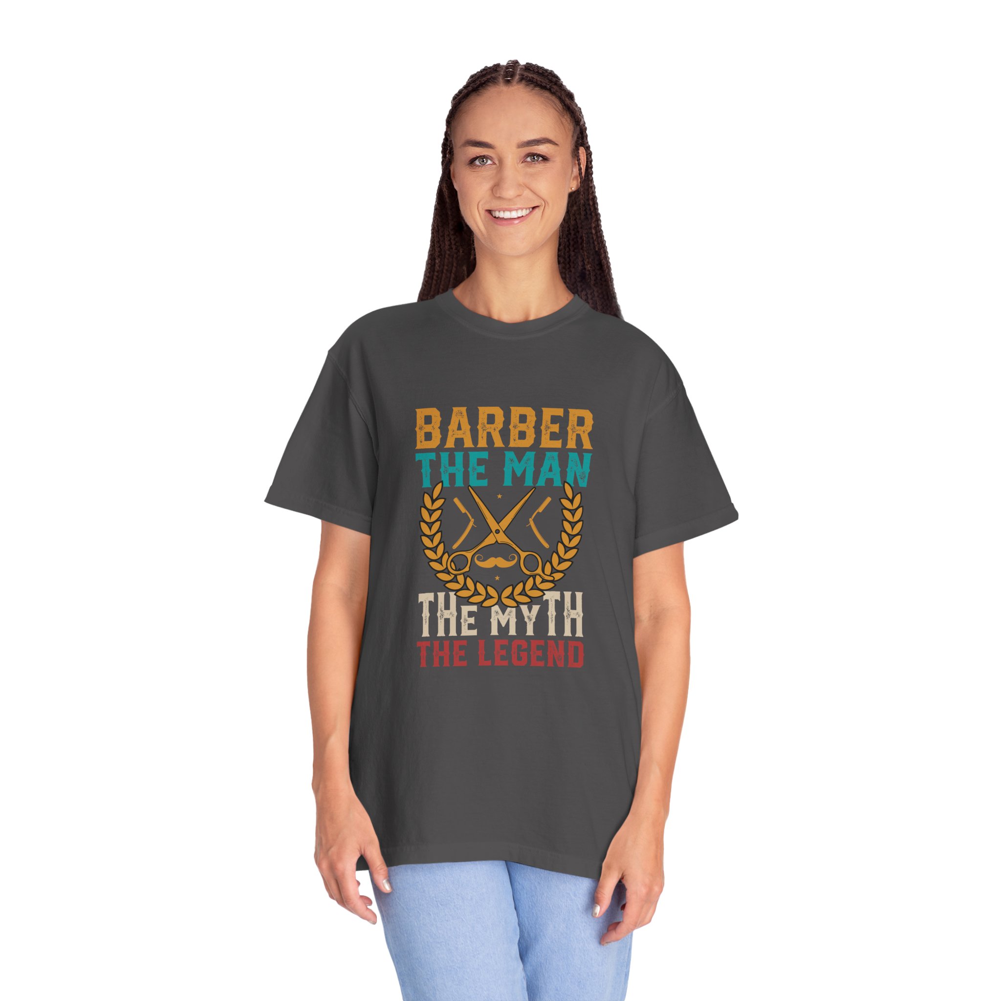 Barber Legend T-Shirt: Unisex Garment-Dyed Tee for Barbers, Father's Day Gift, Casual Wear, Barber Shop Apparel, Unique Gift Idea. - Image 43