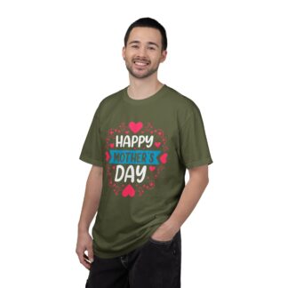 “Happy Mother’s Day” Heart Design T-Shirt – Cute Love Graphic Tee for Moms, Perfect Gift Giving & Celebration Wear. - Image 18