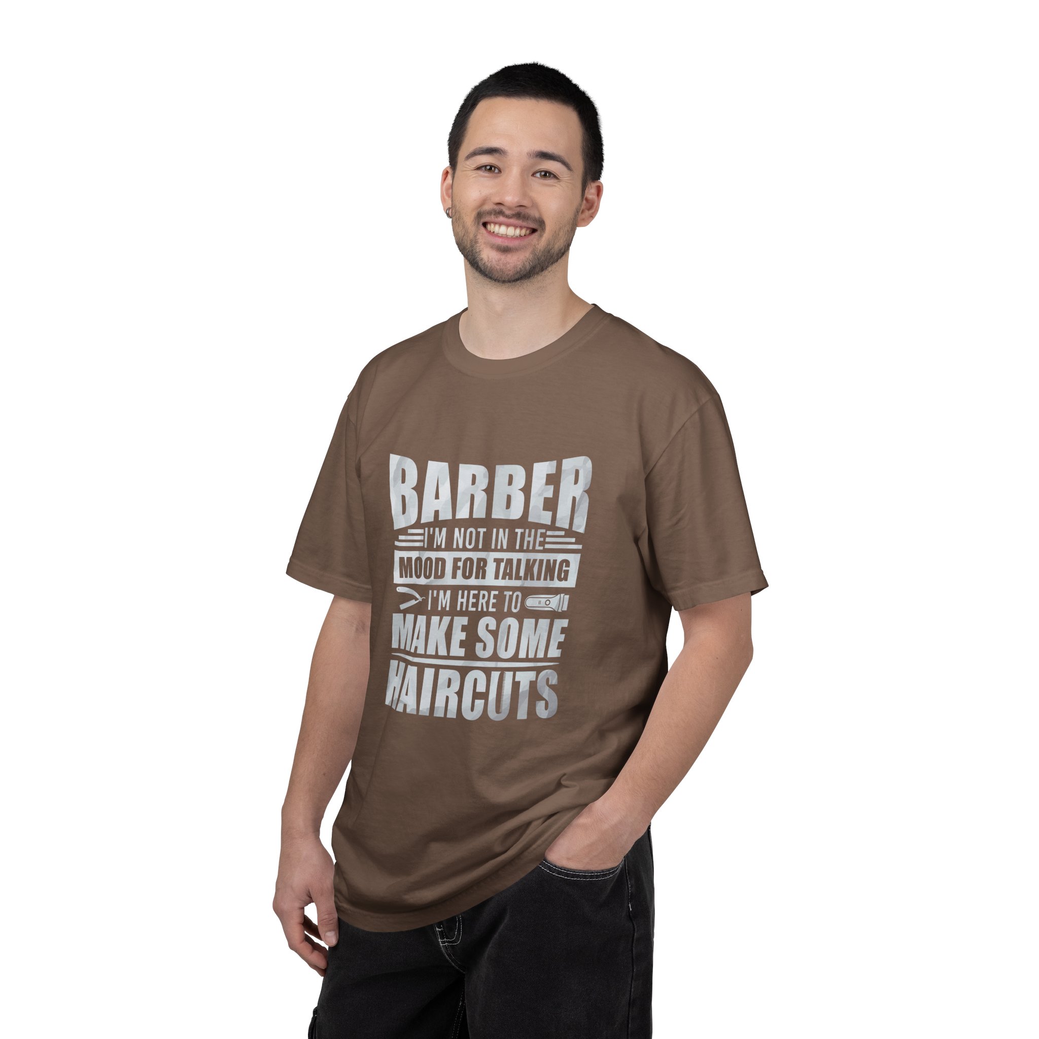 Barber Quote T-Shirt - I'm Not in the Mood for Talking, Barber Gift, Unisex Tee, Hairdresser Apparel, Funny Shirt. - Image 10
