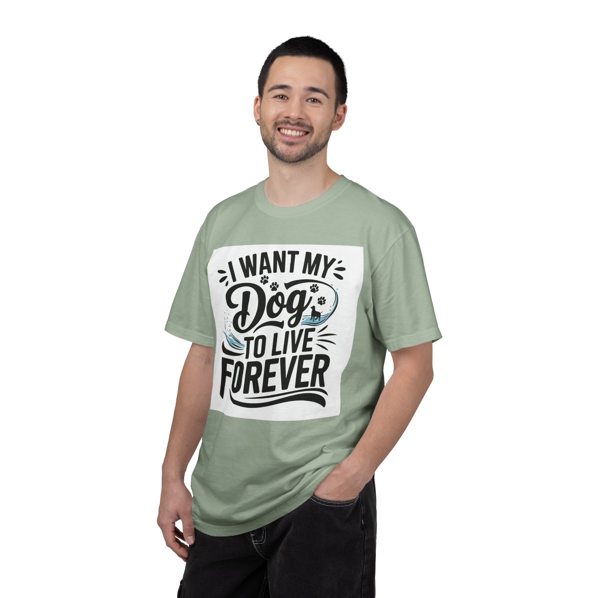 I Wish My Dog Could Live Forever T-Shirt – Dog Lover Graphic Tee for Pet Owners & Dog Parents. - Image 2