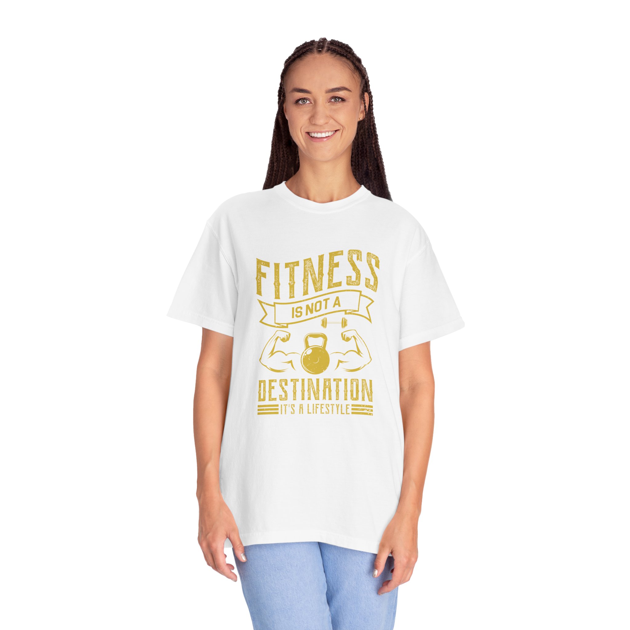 b2 - 6.1 - Fitness Is Not a Destination T-Shirt – Motivational Gym Graphic Tee with Kettlebell Design for Strength, Progress & Healthy Lifestyle. - Image 11
