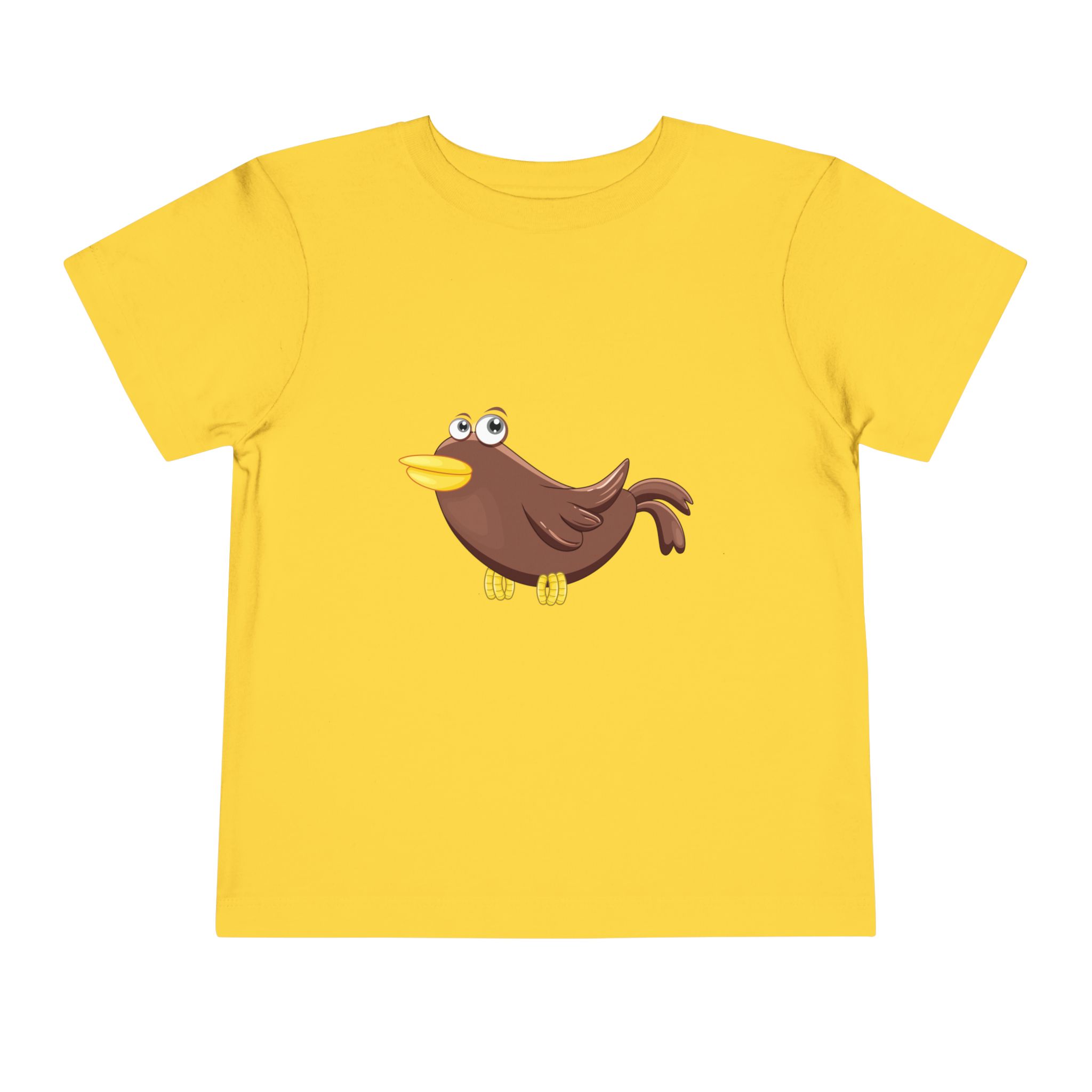 Cute Cartoon Brown Bird Toddler T-Shirt – Adorable Bird Graphic Tee for Kids, Boys & Girls. - Image 13