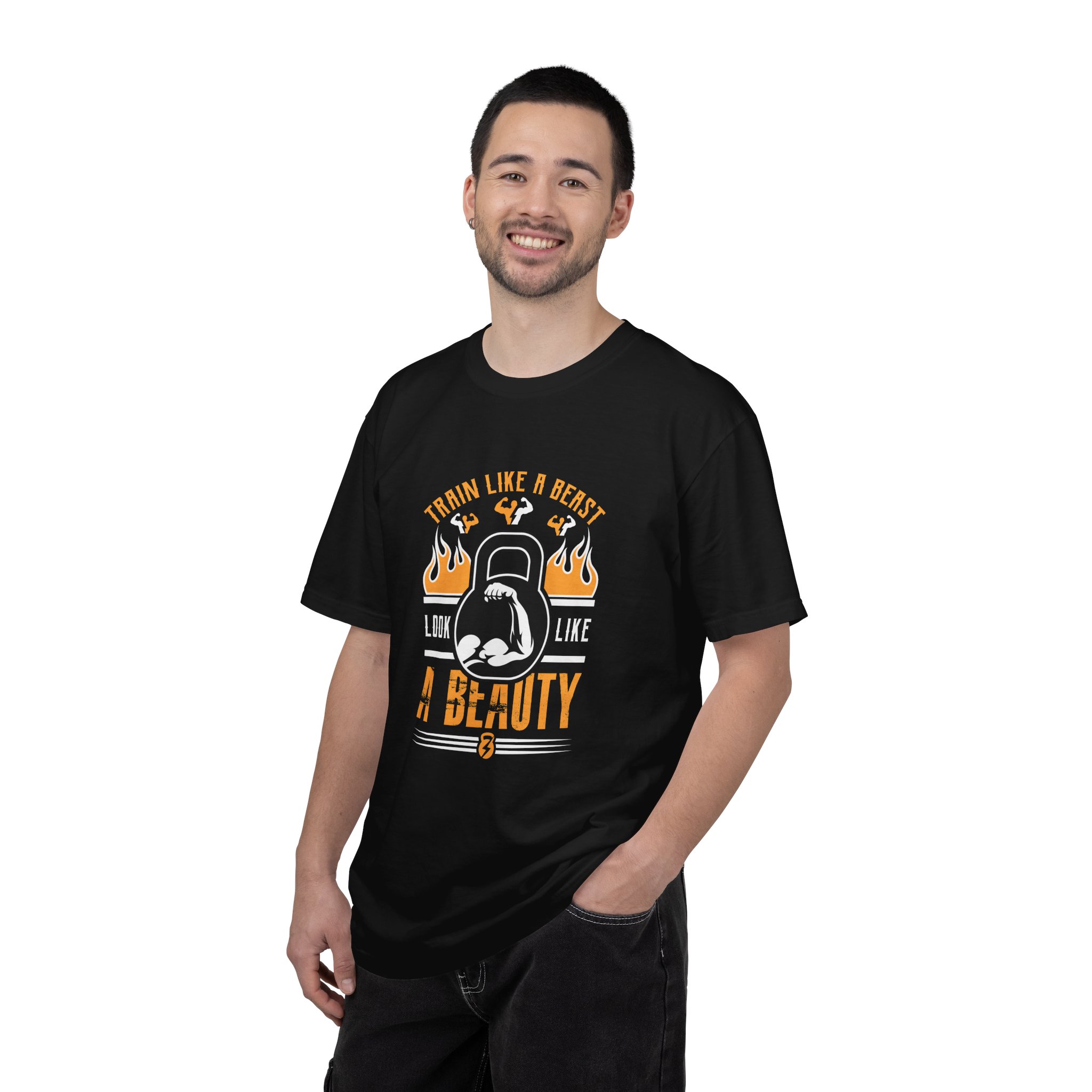 Beast & Beauty Gym T-shirt, Motivational Workout Shirt, Fitness Apparel, Gift for Gym Lovers, Unisex Tee. - Image 10