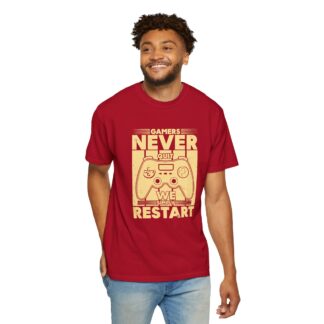 Gamer Controller t shirt for Gamers - Never Restart Gamer Controller Unisex Tee - Image 54