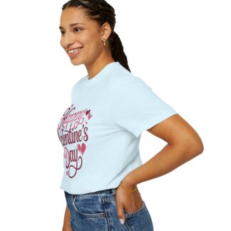 Happy Valentine’s Day Heart Script T-Shirt – Romantic Love Graphic Tee for Couples, Gift Giving & Festive Celebration. - Image 45