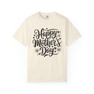 Happy Mothers Day T-Shirt with floral script design