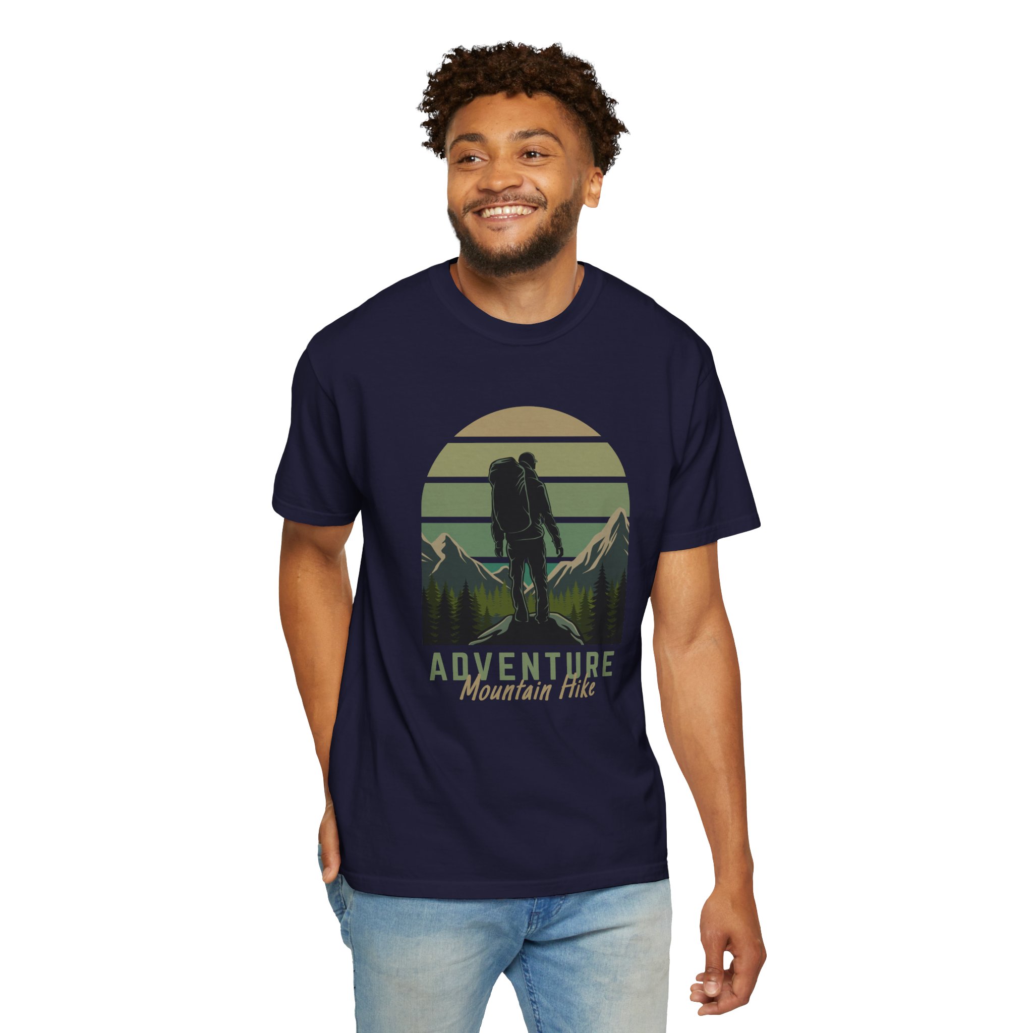 Adventure Mountain Hike T-Shirt | Unisex Garment-Dyed Tee | Nature Lover Gift | Outdoor Adventure Apparel | Hiking Outfit. - Image 22