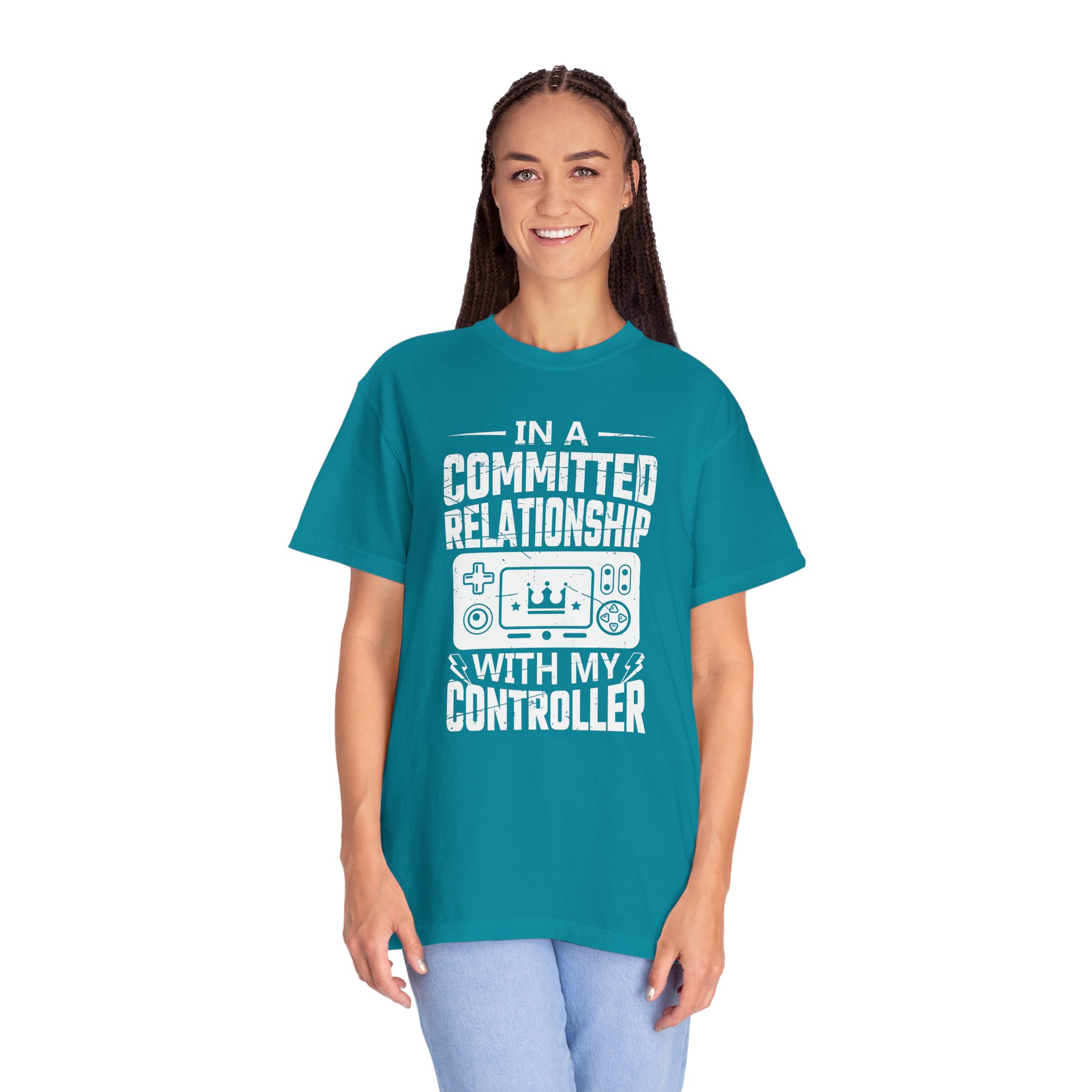 Committed to My Controller T-Shirt – Funny Gamer Graphic Tee for Video Game Lovers & Gaming Enthusiasts. - Image 19