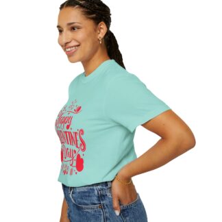 Happy Valentine’s Day Heart Design T-Shirt – Romantic Love Graphic Tee for Couples, Gift Giving & Festive Celebration. - Image 37