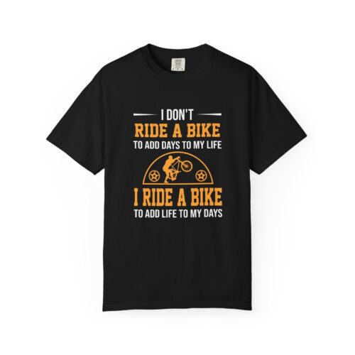 Biker Life Unisex Garment-Dyed T-shirt, Cycling Tee, Adventure Shirt, Gift for Bikers, Casual Wear, Outdoor Activities.