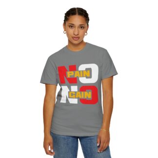 Stylish Motivational Quote T-shirt - No Pain No Gain Graphic Unisex Tee - Image 4