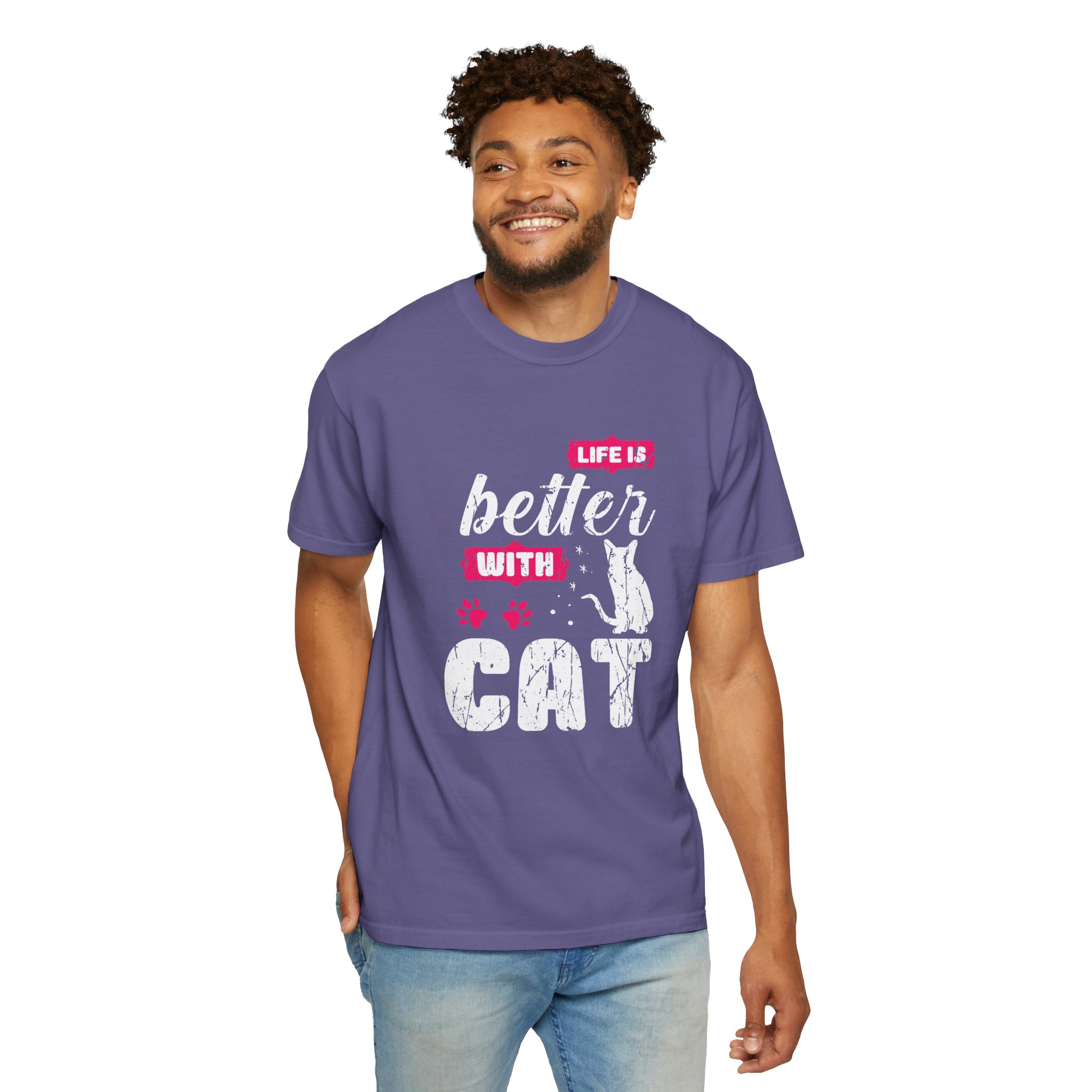 b2 - 5.17 - Life Is Better with Cat T-Shirt – Funny Cat Lover Graphic Tee for Cozy Vibes & Everyday Happiness. - Image 46