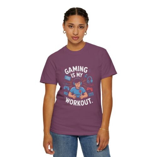 Sarcastic gaming T-shirt - Gaming Is My Workout Unisex Tee - Image 36