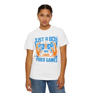 Game Controller T Shirt for Young Gamers - Just a Boy Who Loves Video Games Unisex Tee - Image 12
