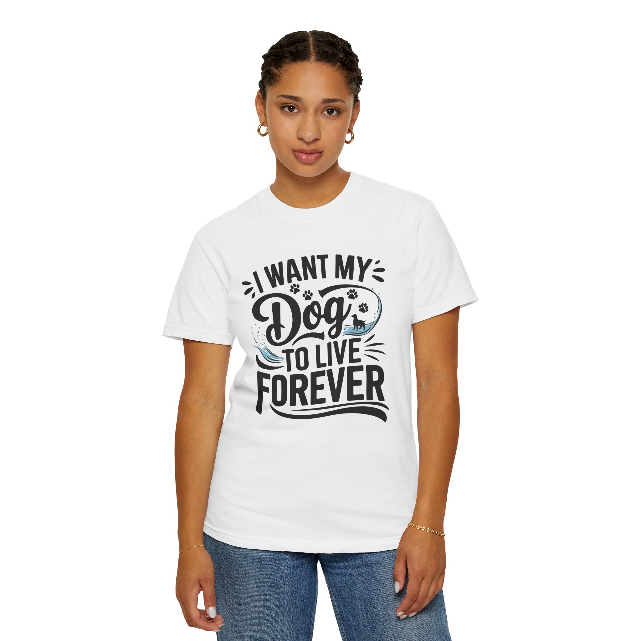 I Wish My Dog Could Live Forever T-Shirt – Dog Lover Graphic Tee for Pet Owners & Dog Parents. - Image 12