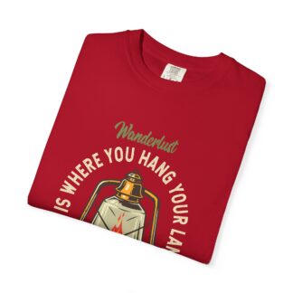 “Home Is Where You Hang Your Lantern” T-Shirt – Vintage Camping Graphic Tee for Outdoor Lovers, Fun Adventure Wear & Perfect Gift Giving. - Image 7