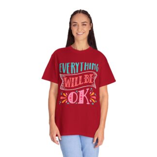 Casual Positive Quote T-Shirt for Good Vibes - Everything Will Be OK Unisex Tee - Image 51