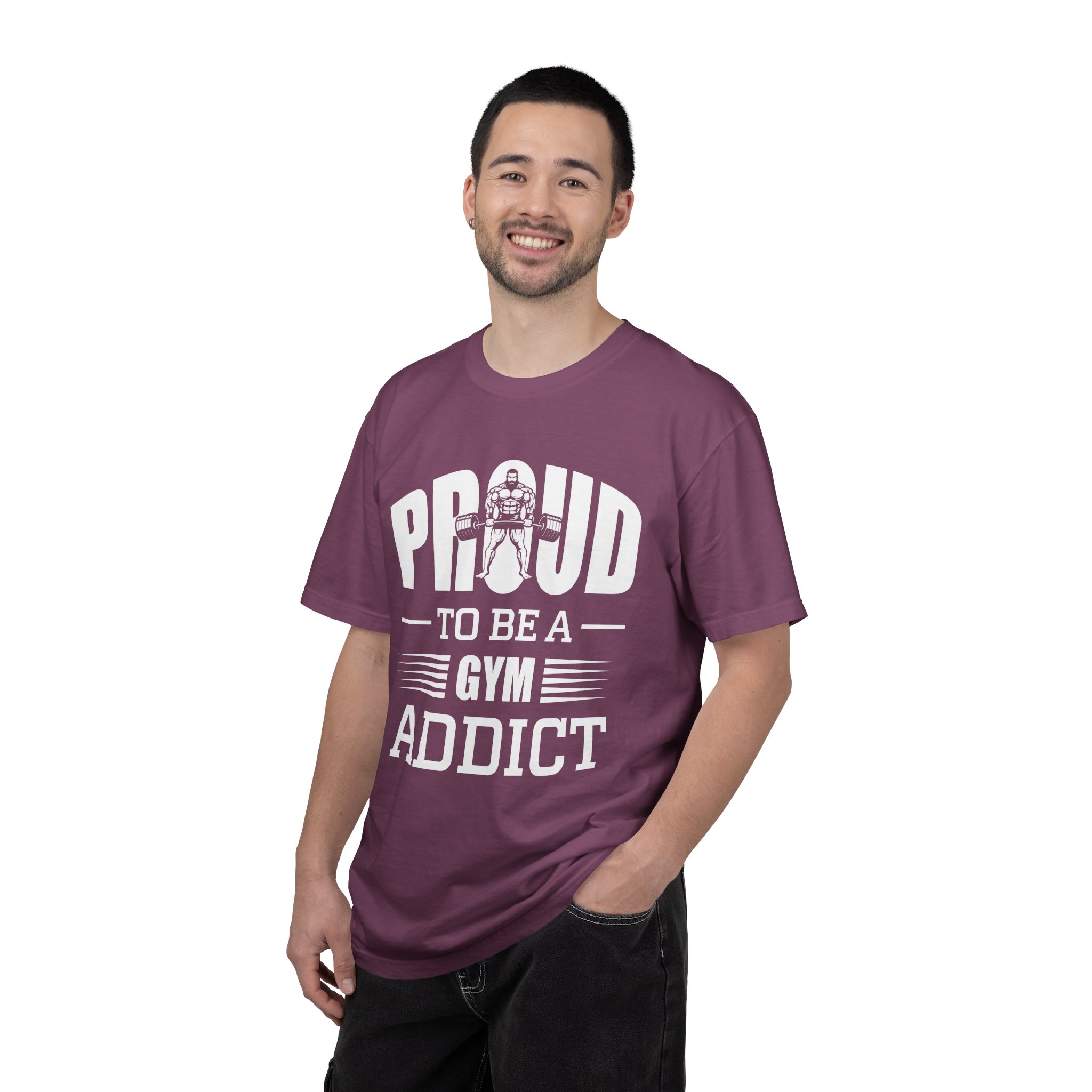 b2 - 6.20 - Proud to Be a Gym Addict T-Shirt – Bold Fitness Graphic Tee for Dedication, Strength & True Gym Lifestyle. - Image 42