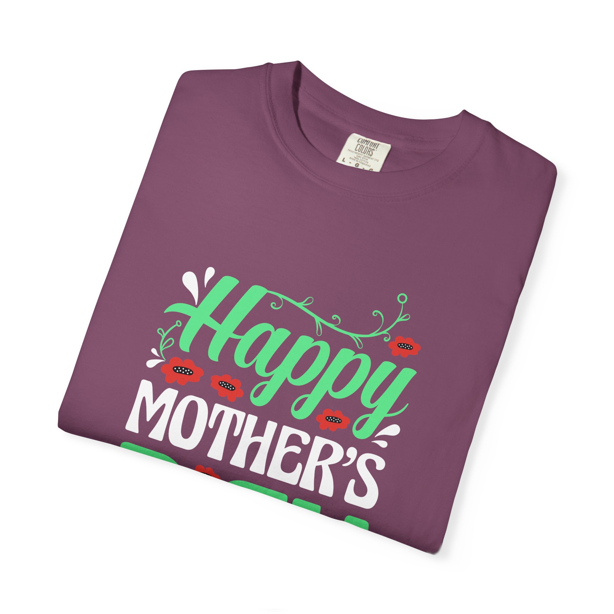 Happy Mother’s Day Festive Floral T-Shirt – Cute Love Graphic Tee for Moms, Perfect Gift Giving & Celebration Wear. - Image 7