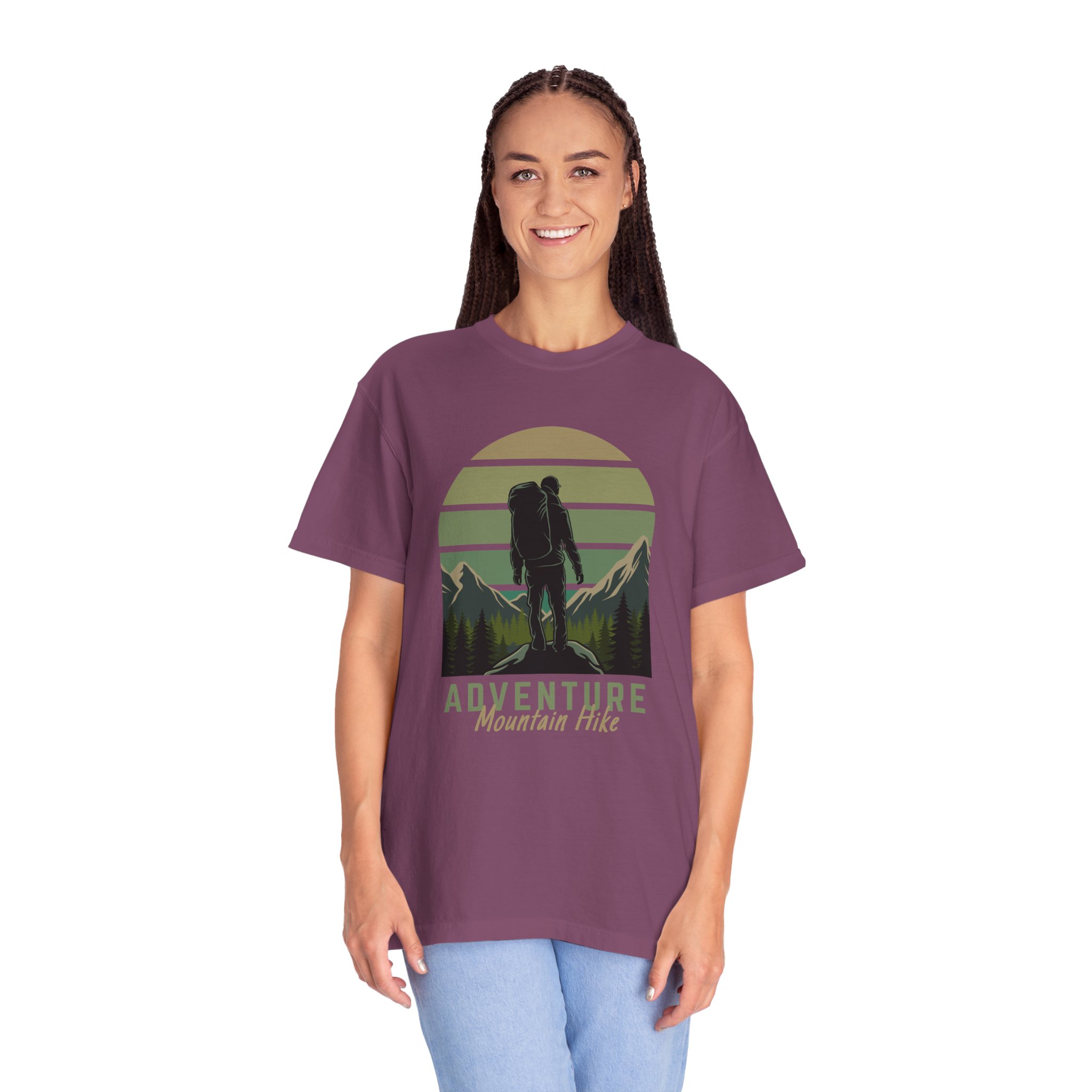 Adventure Mountain Hike T-Shirt | Unisex Garment-Dyed Tee | Nature Lover Gift | Outdoor Adventure Apparel | Hiking Outfit. - Image 43