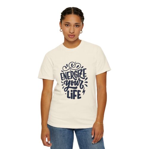 Motivational quote t-shirt for Gift- Energizing Your Life Unisex Tee - Image 12