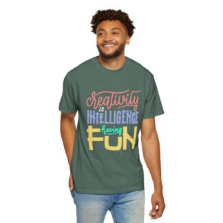 Bold Inspirational T-Shirt: Embrace Creativity - Creativity Is Intelligence Having Fun Unisex Tee - Image 22