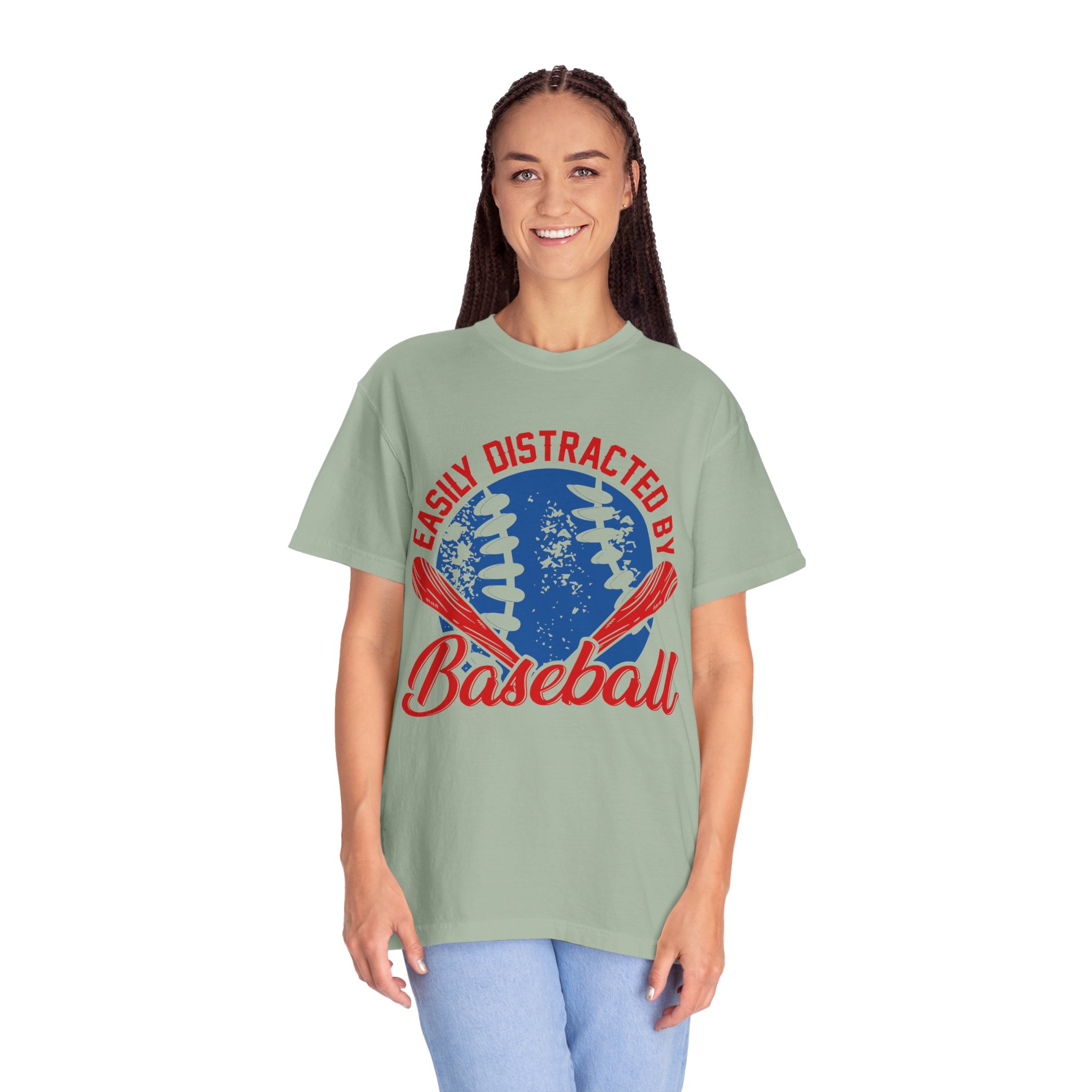 Unisex Baseball T-Shirt - Easily Distracted by Baseball, Sporty Tee, Gift for Baseball Lovers, Summer Wear, Casual Apparel. - Image 19