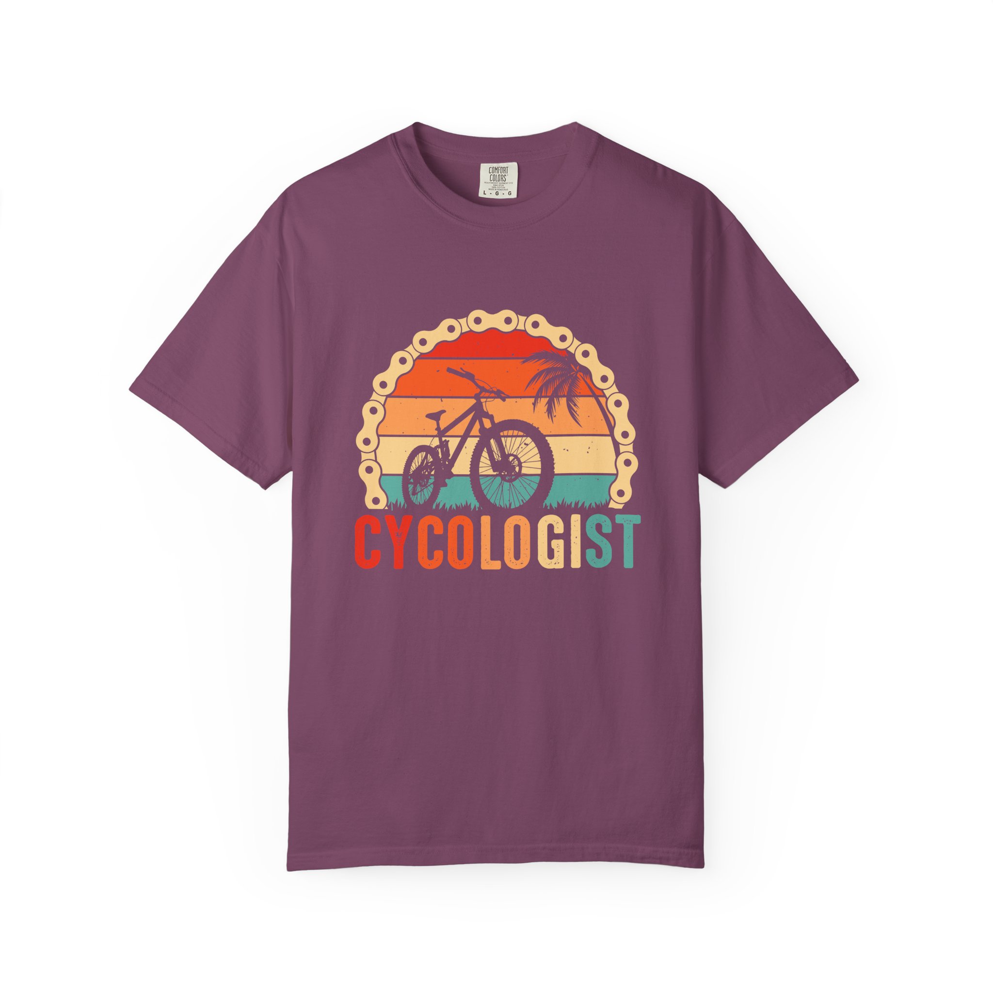 Cyclologist Garment-Dyed T-Shirt, Perfect Gift for Cyclists, Casual Wear, Outdoor Enthusiasts, Summer Apparel, Bike Lover Gift. - Image 49