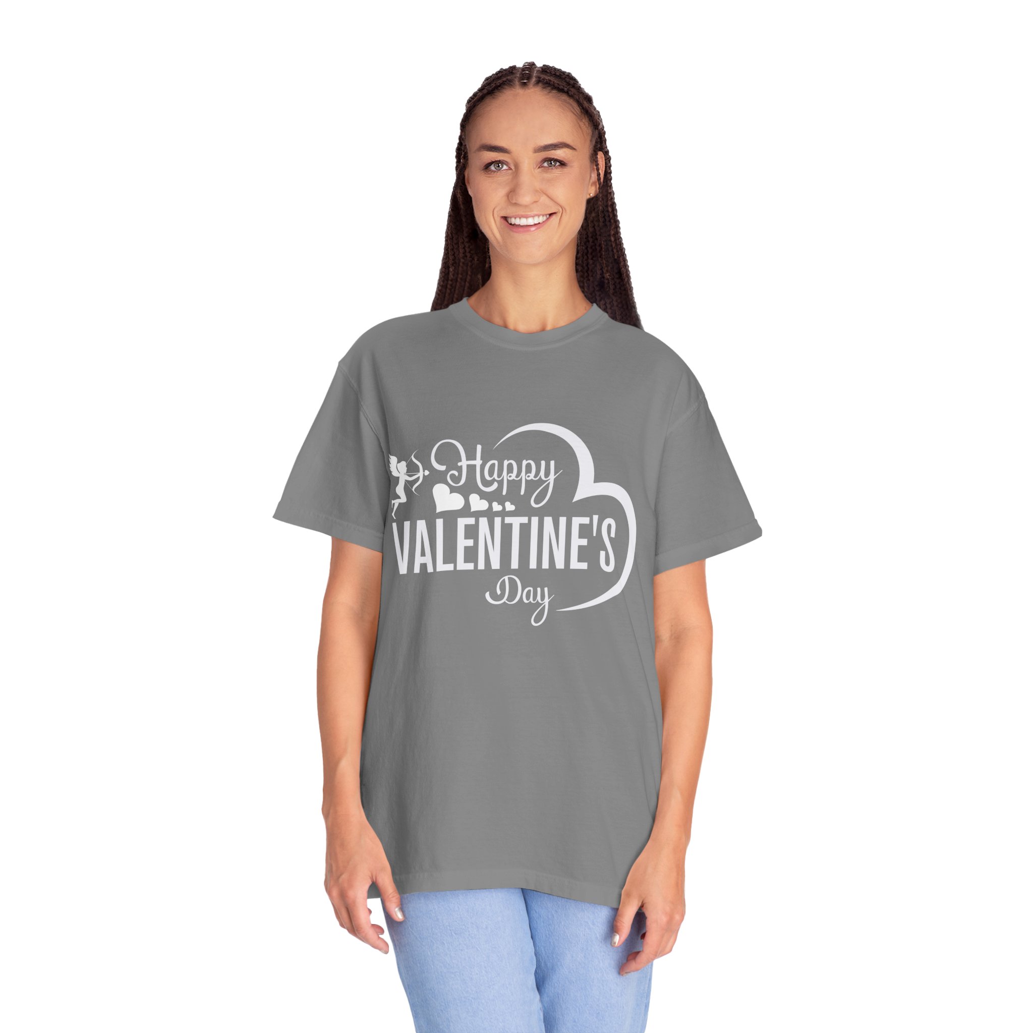 Unisex Garment-Dyed T-shirt for Valentine's Day, Cute Couple Shirt, Love-themed Tee, Perfect Gift, Holiday Apparel. - Image 11