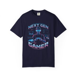 Retro gaming t-shirt Next Gen Gamer Tee – Retro Neon Video Game Graphic - Image 9