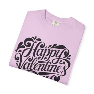 Happy Valentine’s Day Script Heart T-Shirt – Romantic Love Graphic Tee for Couples, Gift Giving & Festive Celebration. - Image 47