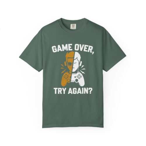 Game Over T-Shirt, Gamer Gift, Playful Tee, Men's Graphic Tee, Video Game Enthusiast Shirt, Unisex Casual Wear.