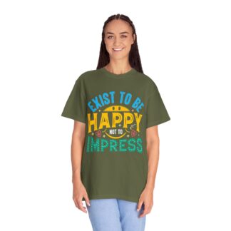 Good vibes t-shirt for Self-Love & Authentic Living - Exist to Be Happy Not to Impress Unisex Tee - Image 11