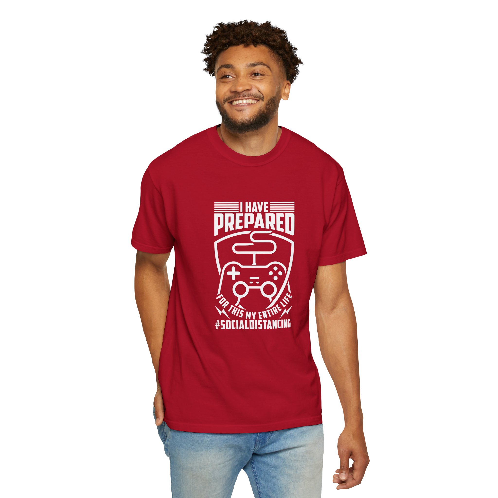 Gaming Social Distancing T-Shirt, Funny Gamer Tee, Gift for Gamers, Quarantine Humor Shirt, Video Game Apparel. - Image 38