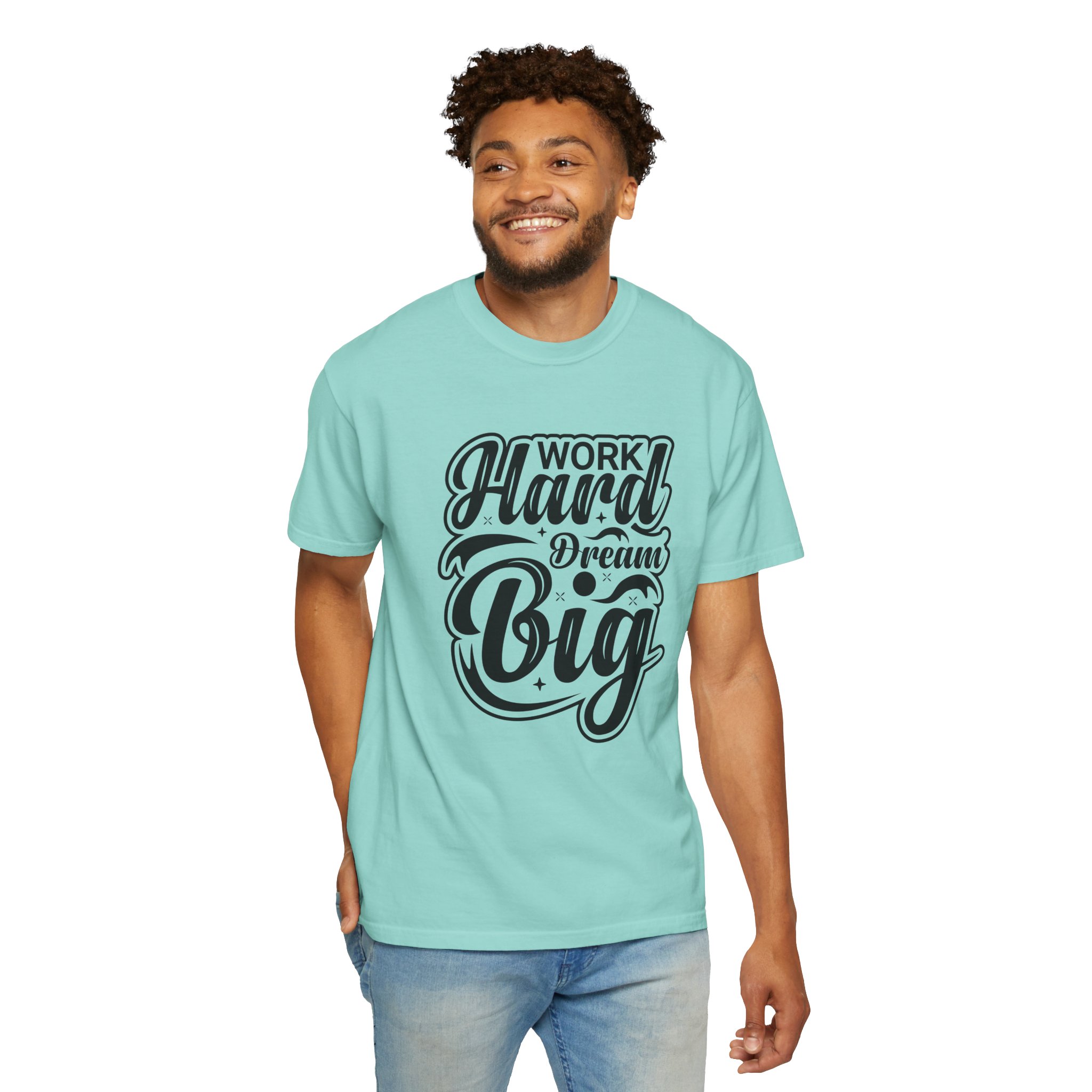 Motivational T-Shirt - Work Hard Dream Big - Unisex Tee for Inspiration, Casual Wear, Gift, Fitness, Entrepreneurs. - Image 38