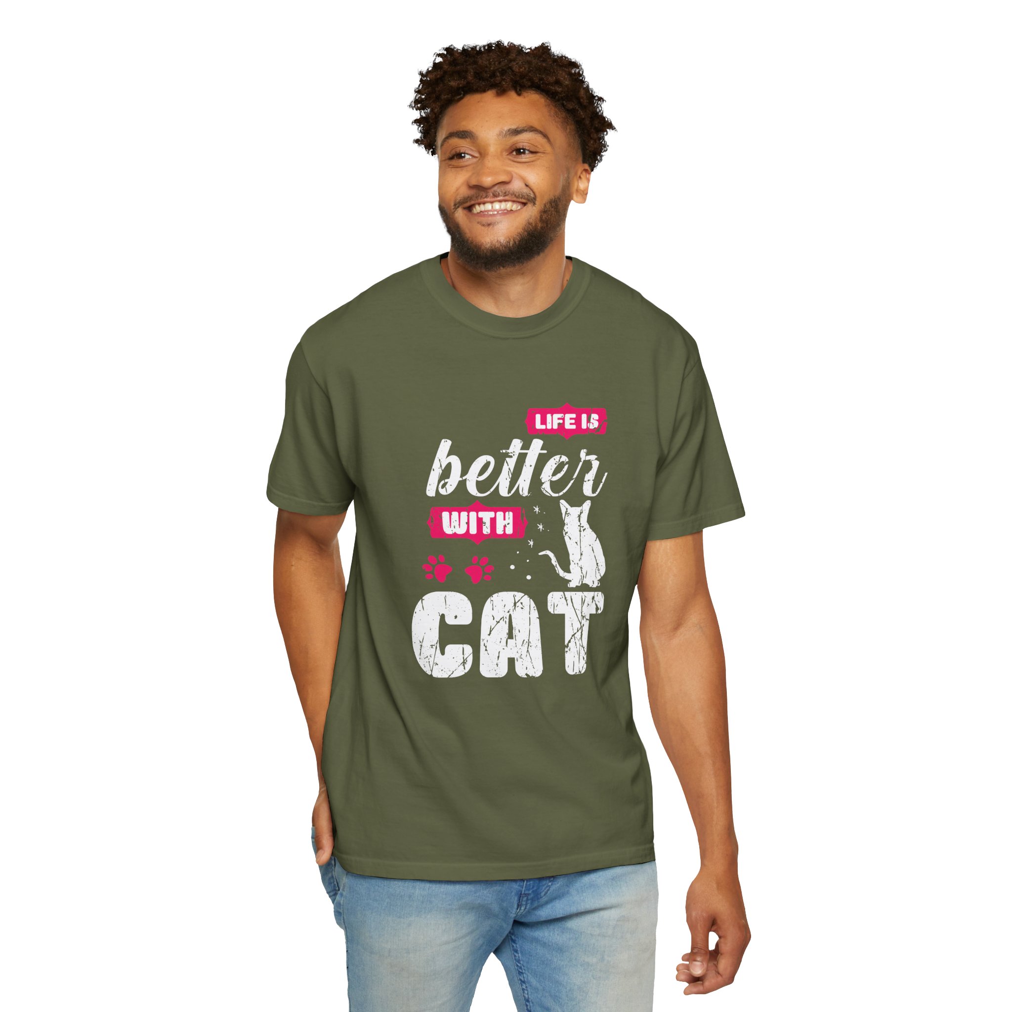 b2 - 5.17 - Life Is Better with Cat T-Shirt – Funny Cat Lover Graphic Tee for Cozy Vibes & Everyday Happiness. - Image 14