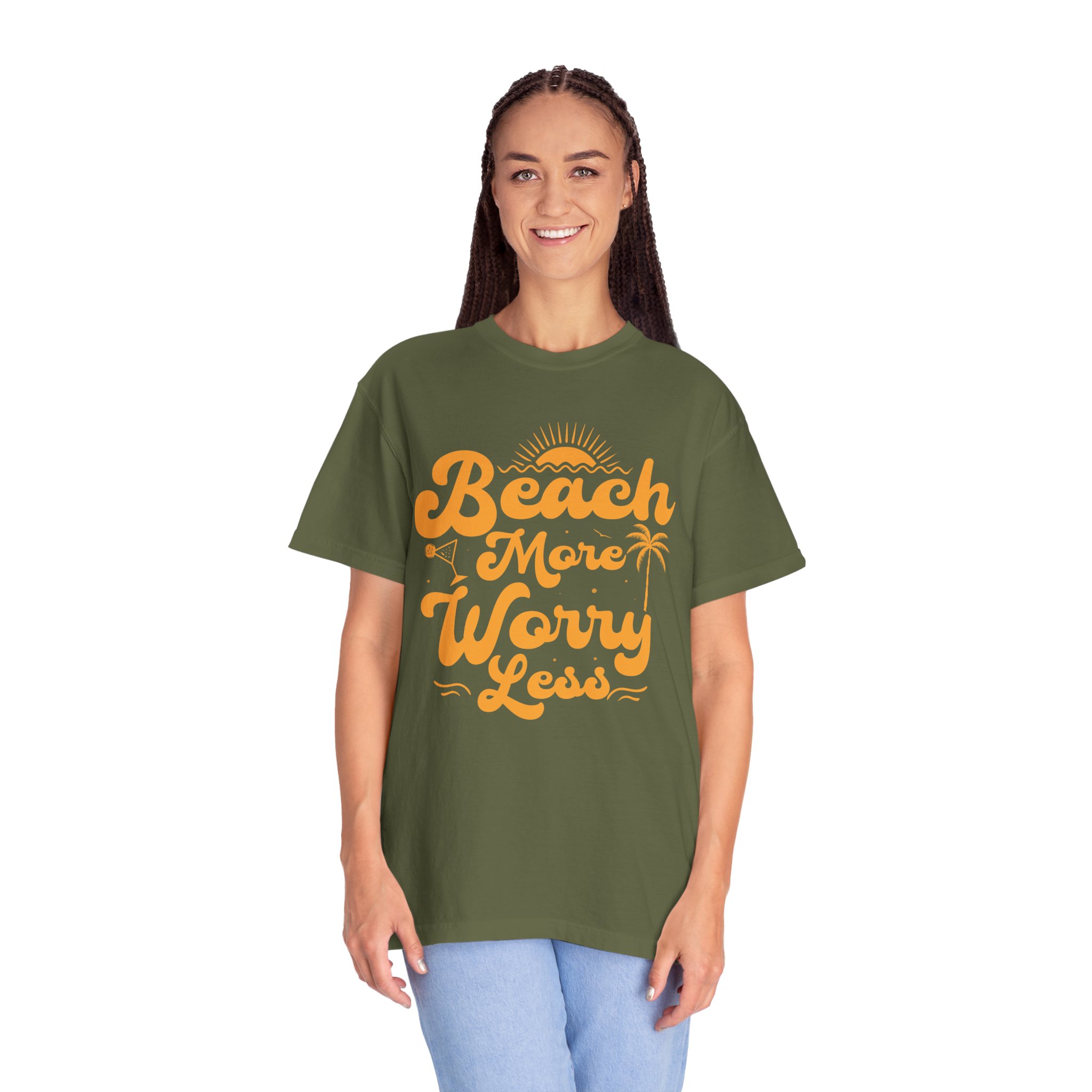 C - 13.12a - Beach Vibes T-Shirt - Unisex Garment-Dyed Tee, Summer Apparel, Gift for Beach Lovers, Vacation Outfit, Relaxing Days. - Image 19