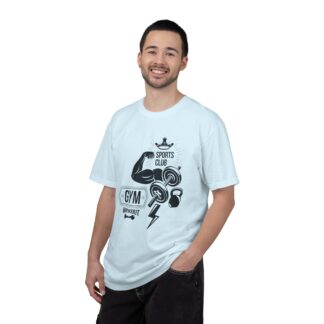 Gym Sports Club Workout T-Shirt – Dumbbells & Kettlebell Graphic Tee for Strength Training & Active Fitness Style. - Image 34