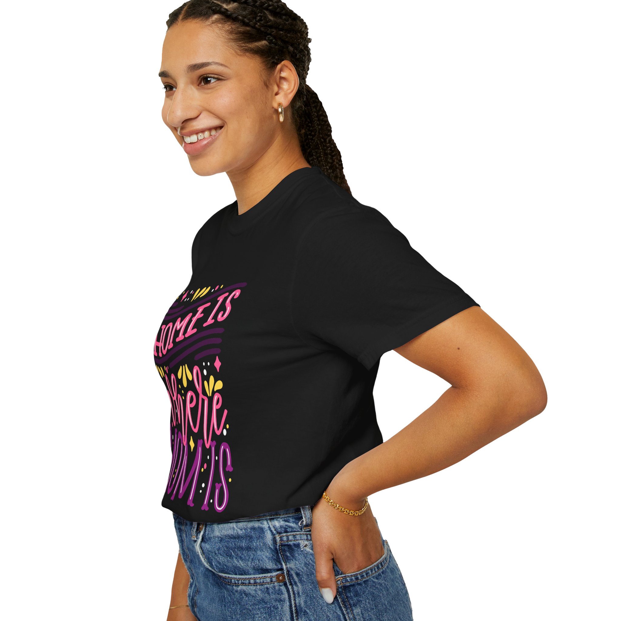 Home is Where Mom Is Unisex T-shirt, Family Love Tee, Gift for Moms, Cute Mom Shirt, Comfortable Everyday Wear. - Image 5