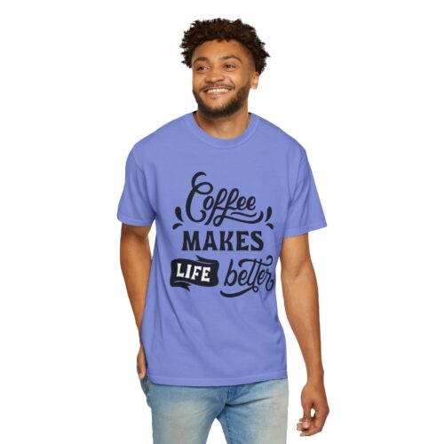 Coffee lover funny tshirt - Lives Better Tee - Image 6