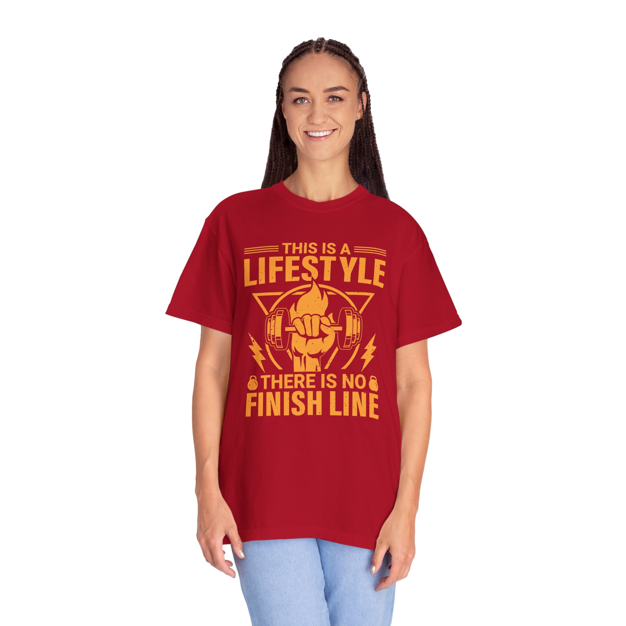 b2 - 6.15b - This Is a Lifestyle There Is No Finish Line T-Shirt – Motivational Running Graphic Tee for Endurance, Commitment & Active Living. - Image 51