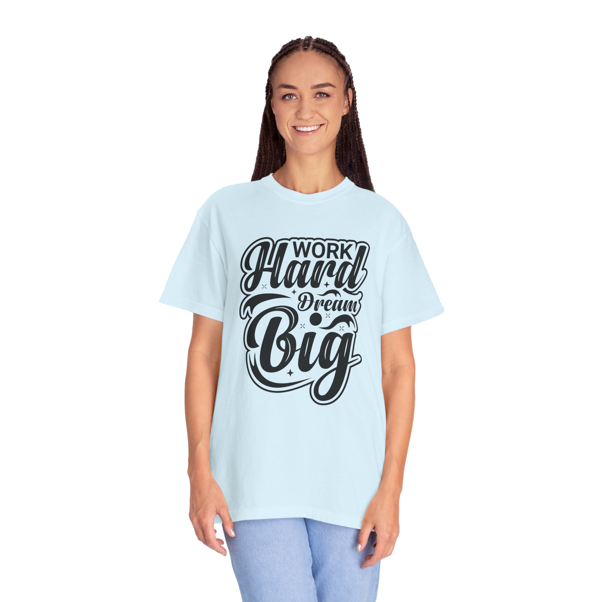Motivational T-Shirt - Work Hard Dream Big - Unisex Tee for Inspiration, Casual Wear, Gift, Fitness, Entrepreneurs. - Image 43