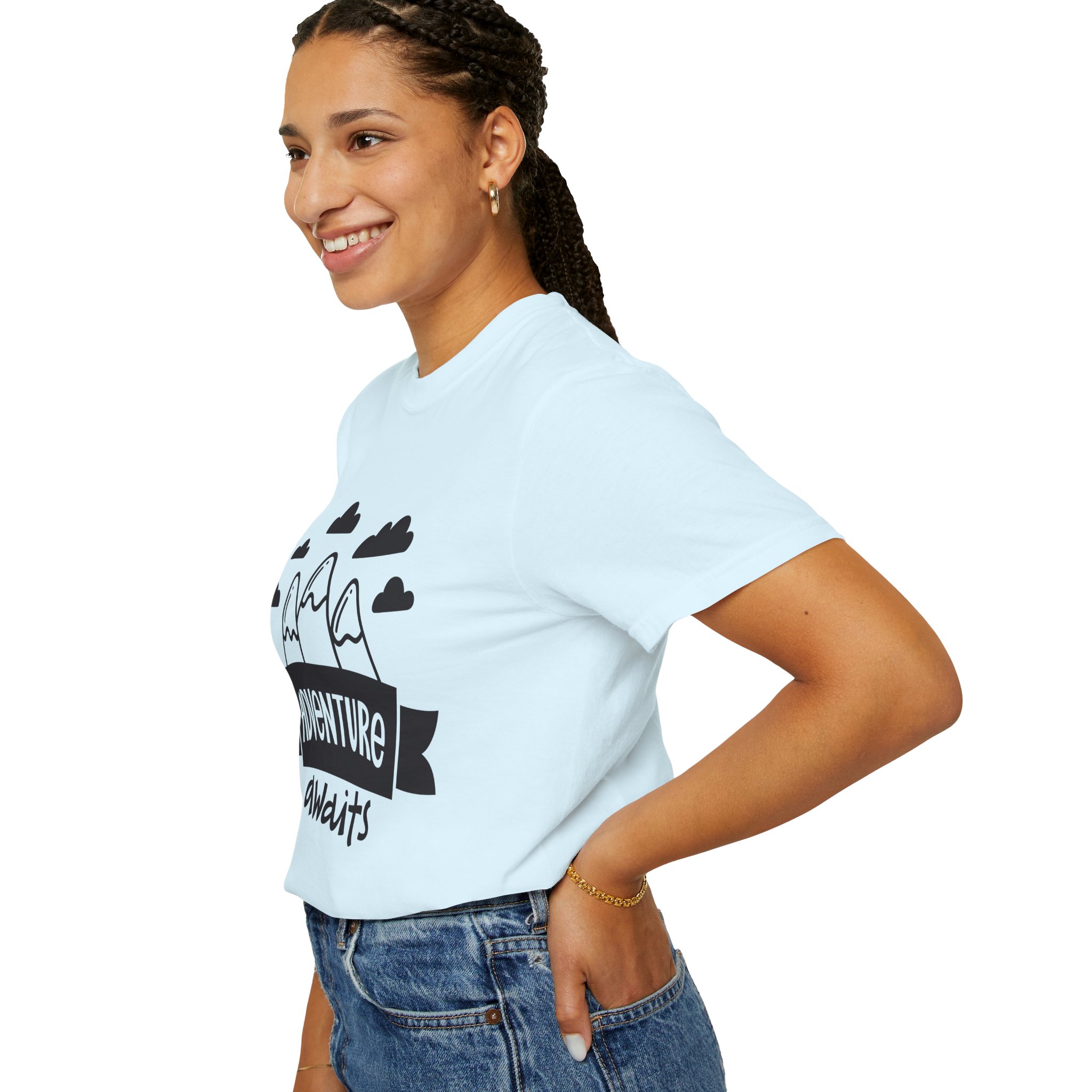C - 14.4a - Adventure Awaits Unisex Garment-Dyed T-shirt | Nature Lover Tee, Outdoor Shirt, Travel Apparel, Gift for Explorers, Adventure Clothing. - Image 45