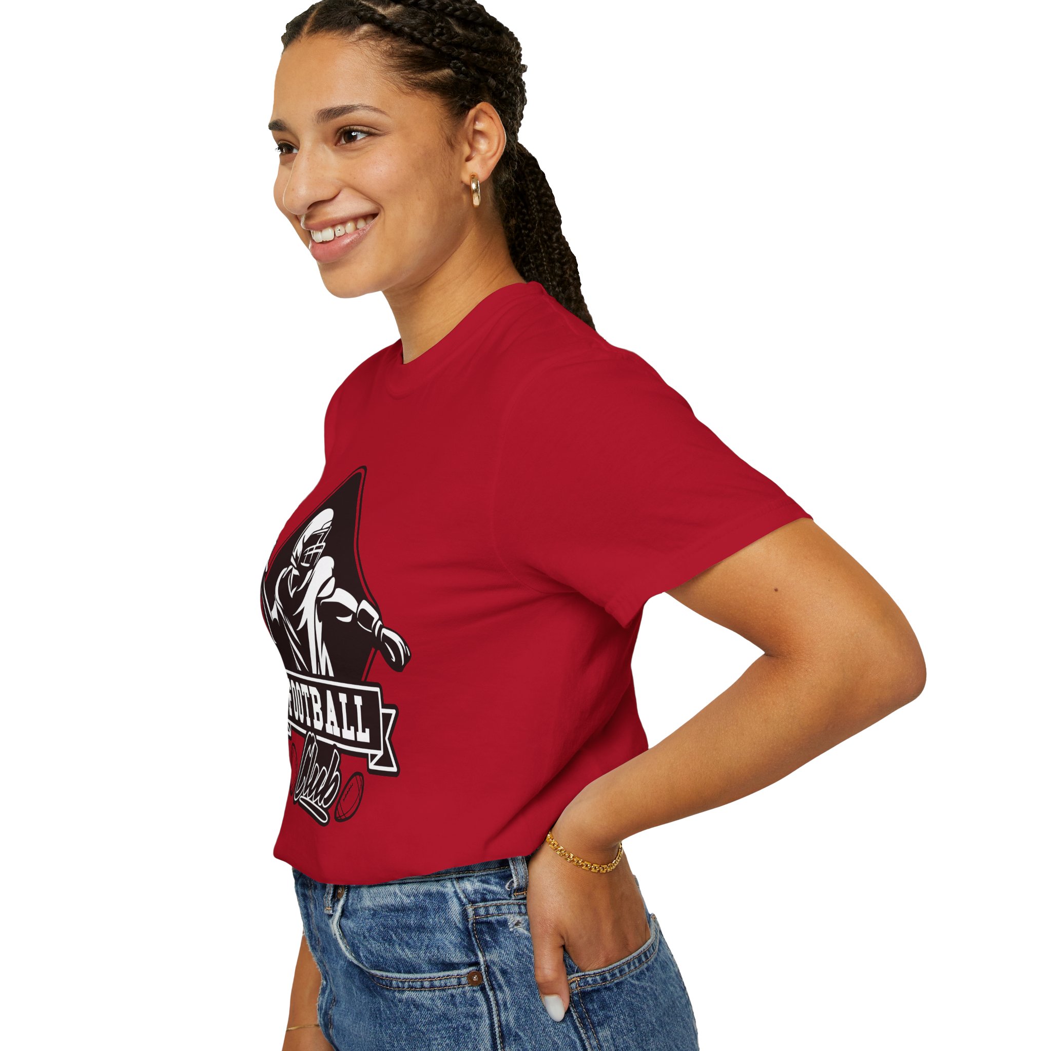 C - 16.15b - Football Club Unisex Garment-Dyed T-shirt | Casual Sportswear, Gift for Football Fans, Team Apparel, Perfect for Game Days. - Image 5