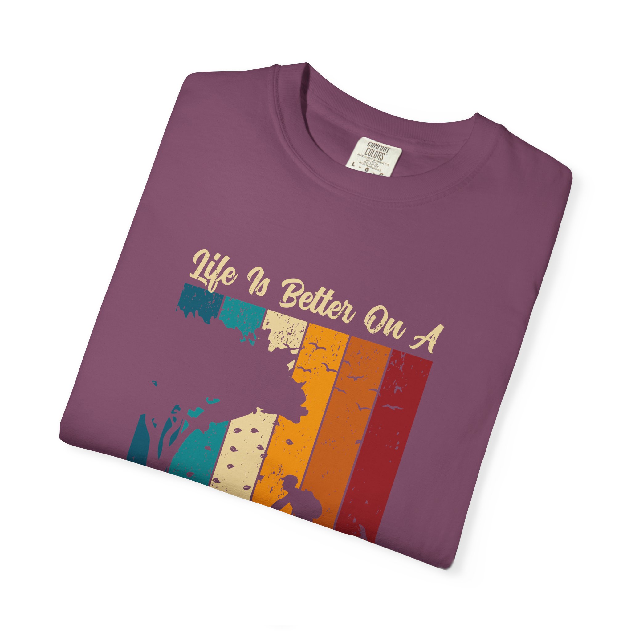 Bicycle Adventure T-Shirt, Unisex Garment-Dyed Tee for Cycling Enthusiasts, Perfect Gift for Riders, Eco-Friendly Apparel, Summer Outing Top. - Image 39