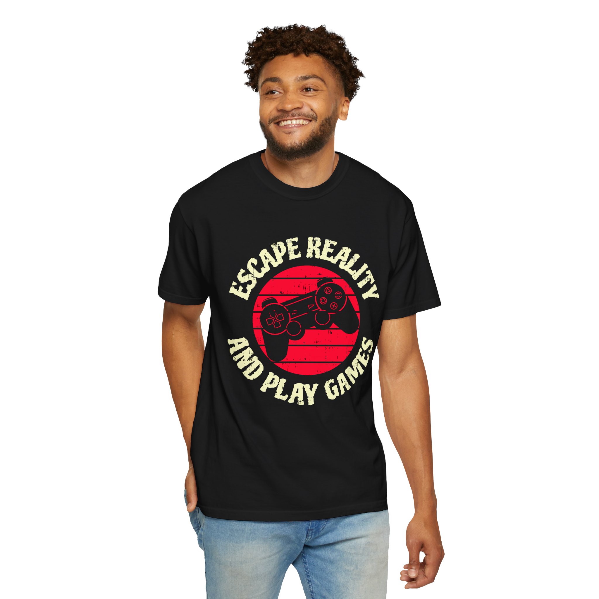 Escape Reality and Play Games T-Shirt – Funny Gamer Graphic Tee for Video Game Lovers, Gamers & Gaming Enthusiasts. - Image 6